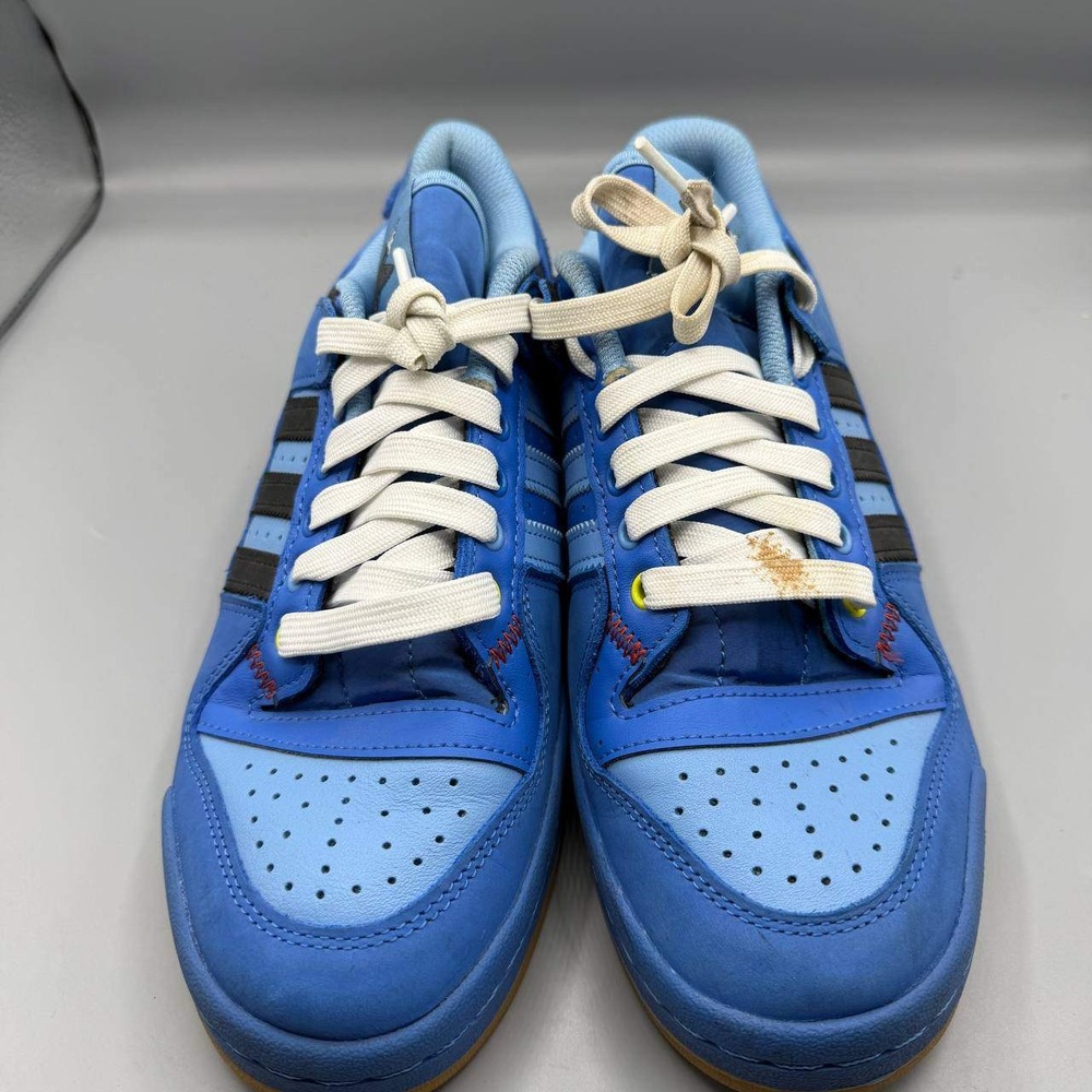 Adidas Originals Forum Low Sneaker Shoes Men 7 Blue Hebru‎ Brantley GZ4403 - Picture 2 of 10